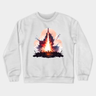 Launching Rocket Crewneck Sweatshirt